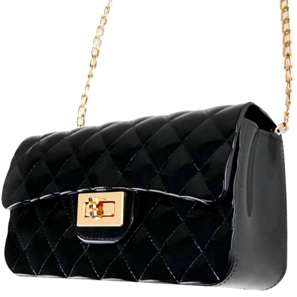COPY - Black Jelly Handbag Crossbody New